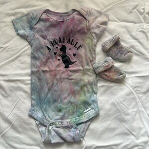 A-RORA-ABLE Infant Onesie & Socks | Tie Dye